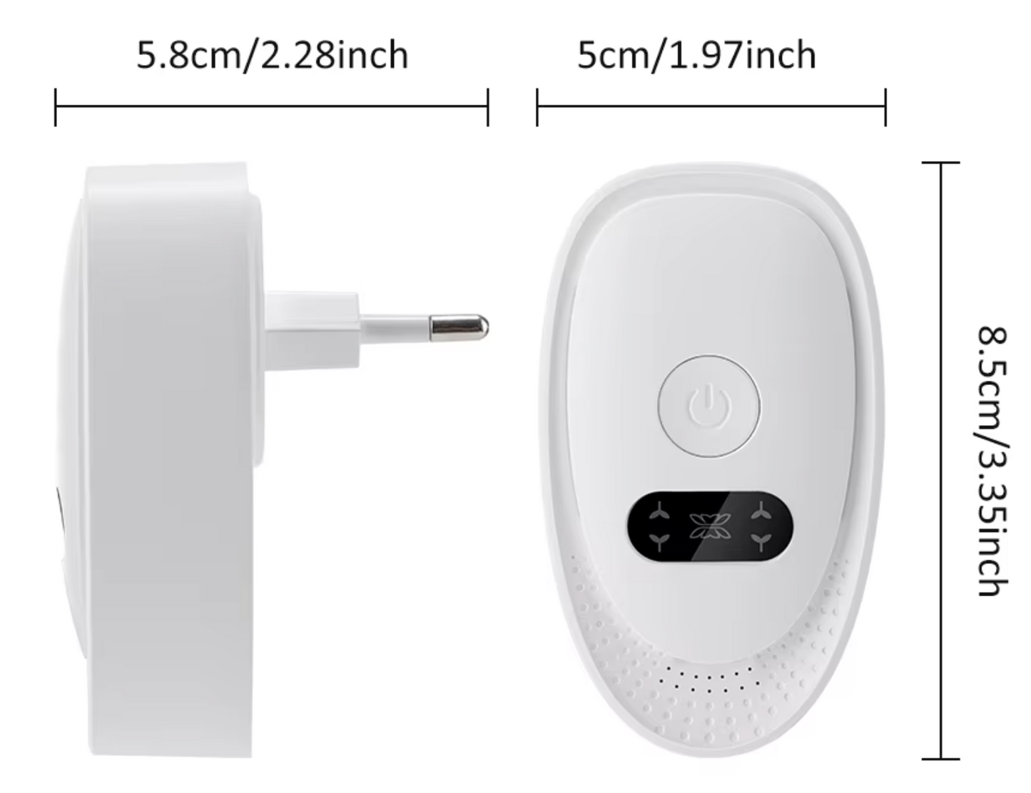 Negativ Ion Luftrenser – Kompakt og Effektiv