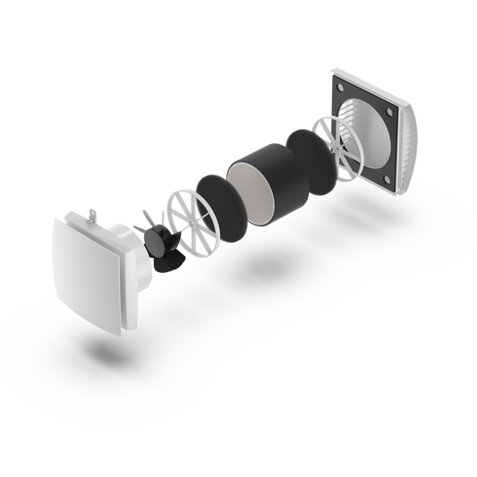 ECOBREEZE Electric Flow Silent Pro White